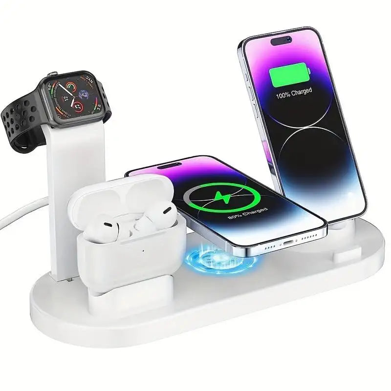 5 In 1 Wireless Charger Stand Pad For iPhone